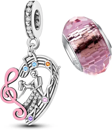 Miniatura 91 de LNQOBU Happy Life - Colgante para pulseras de abalorios, plata de ley 925 para mujer (con un espaciador de cuentas)