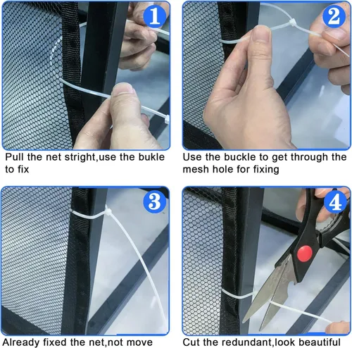 Miniatura 6 de Red para escalera, Barrera de seguridad para bebés para escaleras sin necesidad de perforación, Barrera de seguridad para pasamanos de bebé, 18 pies