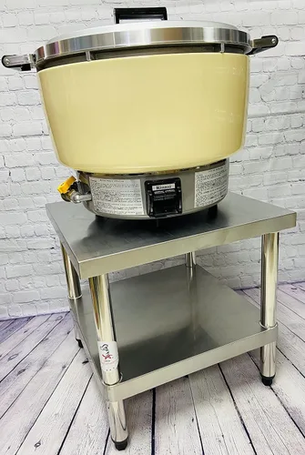 Miniatura 6 de Mesa de acero inoxidable para olla de arroz de gas 20 "pulgadas x 20 pulgadas