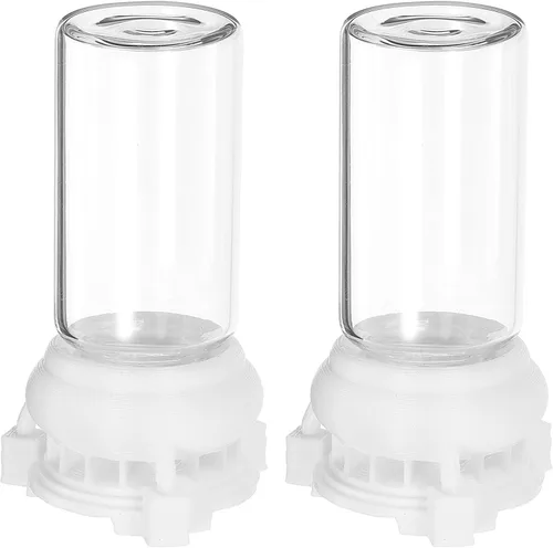 Ipetboom Comedero de agua para hormigas, tazas de alimentación líquidas transparentes para Ant Farms, paquete de 2 herramientas de diseño duradero y