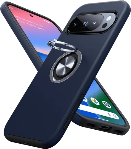 Miniatura 51 de JAME Funda para Google Pixel 7 Pro, Funda de Ajuste Delgado para Pixel 7 Pro con Soporte de Anillo Kickstand