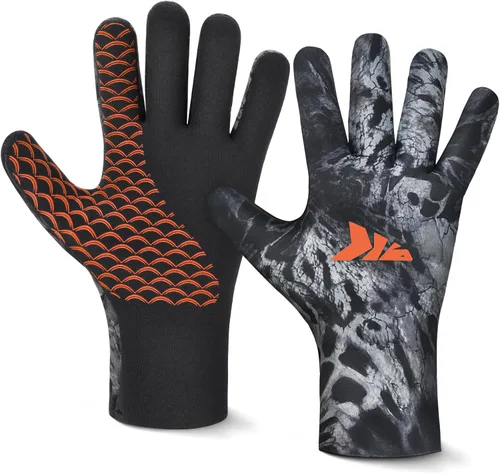 KastKing IceRiver - Guantes de pesca 100% impermeables para hombres y mujeres, para pesca en clima frío y deportes al aire libre, ideales para pesca