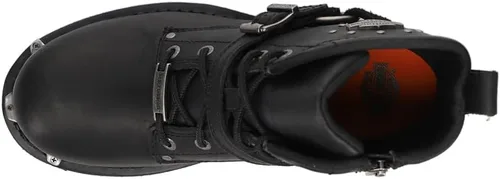 Miniatura 4 de Harley-Davidson Becky 5.5-Inch piel Negro motocicleta Botas de la mujer. d87048