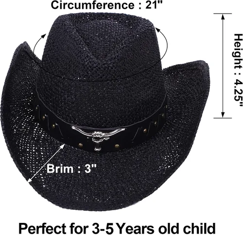 Miniatura 29 de Sombrero vaquero de paja con banda decorada, para disfraces de niños, de Simplicity