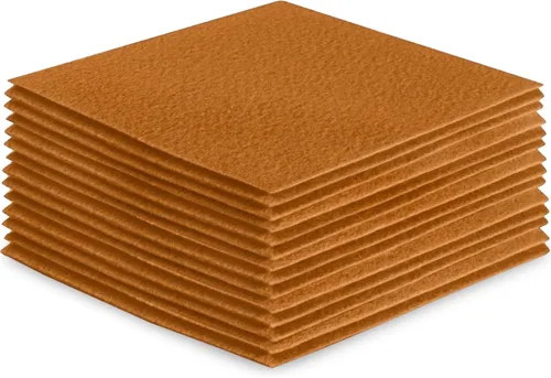 Miniatura 100 de FabricLA Hojas de fieltro acrílico para manualidades, cuadrados de fieltro precortados suaves de 4 x 4 pulgadas (3.9 in x 3.9 in), utiliza hojas