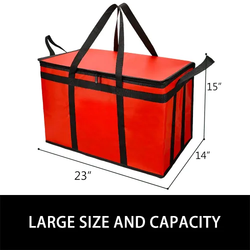 Miniatura 3 de Bodaon Paquete de 3 bolsas aisladas para entrega de alimentos para comidas calientes y frías, bolsas enfriadoras XXL, bolsa aislante para catering