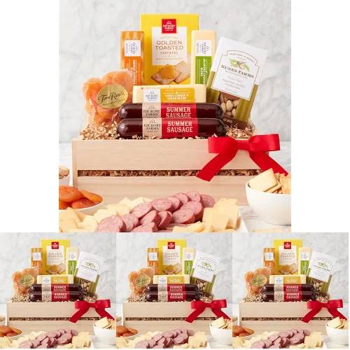 Miniatura 2 de California Delicious - Canasta de regalo de carne y queso, set de 7 piezas