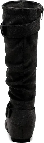 Miniatura 4 de DREAM PAIRS Women's Knee High Low Hidden Wedge Boots