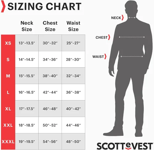 Miniatura 4 de SCOTTeVEST Pack - Chaqueta rompevientos para hombre, 19 bolsillos ocultos, abrigo ligero repelente al agua para viajes y más