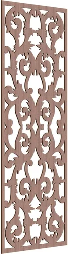 Miniatura 100 de Meadville Paneles decorativos de pared de madera con calado, 9 3/8 pulgadas de ancho x 24 3/8 pulgadas de alto x 1/4 de alto, aliso