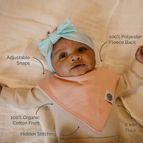 Miniatura 2 de Parker - Baberos tipo bandana para bebé, paquete de 4 baberos para niños, niñas, unisex Vail