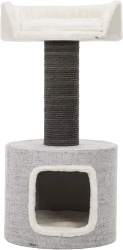 Trixie Fonda Rascador para gatos de 39 pulgadas, rascador para gatos con base de tela suave y cuerda de sisal duradera, para gatos grandes con base
