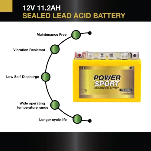 Miniatura 3 de ExpertPower YTZ12S/YTZ14S - Batería de gel de 12 V, 11.2 Ah, 200 CCA para motocicleta CCA CBR1100XX, NC750X, VFR1000F Super Hawk, XT1200Z Super