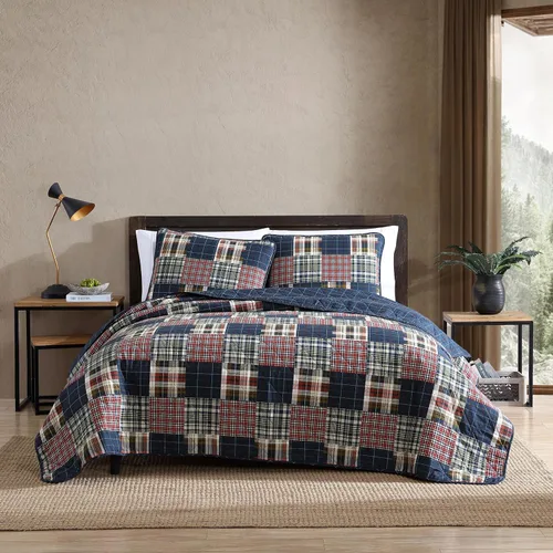 Miniatura 16 de Eddie Bauer - Juego de edredón twin, ropa de cama de algodón naturalmente suave con una sensación ligera para comodidad durante todo el año