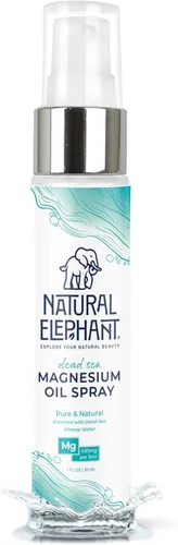 Miniatura 12 de Natural Elephant Spray de aceite de magnesio del Mar Muerto para uso tópico 100% puro 6.7 onzas líquidas (paquete de 2) Promueve la relajación