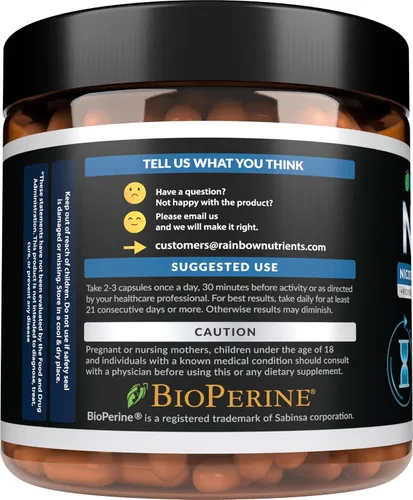 Miniatura 9 de Suplemento NAD+ de 13,510 mg, ribósido de nicotinamida, resveratrol, quercetina y bioperine® (alta absorción), potenciador natural de NAD