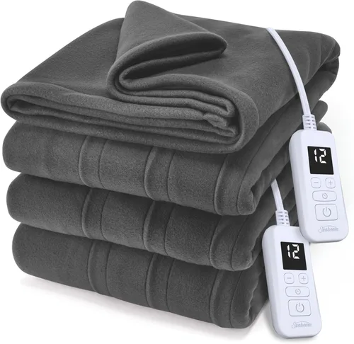 Miniatura 11 de Sunbeam Manta eléctrica de forro polar Royal Ultra de tamaño completo, 84" x 72", 12 ajustes de calor, apagado automático seleccionable de 12 horas
