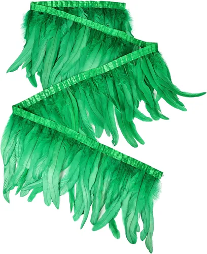 Miniatura 31 de THARAHT 50 piezas de plumas de cola de gallo, naturales, de 12 a 14 pulgadas (30-35 cm) para manualidades, bodas, atado de moscas, plumas para Rosa