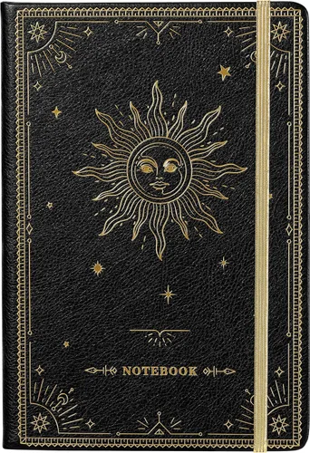 Miniatura 28 de Artfan Cuaderno/diario a rayas – Cuaderno clásico de piel sintética de papel grueso de alta calidad con bolsillo + separadores de páginas, regalos