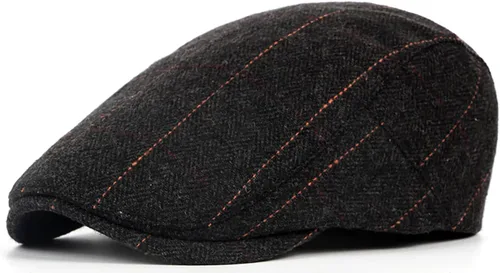 Xinveen Sombreros de Repartidor para Hombres de Invierno Planos Ivy Gatsby Gorra Irlandesa de Taxista Ivy de Conducir de Caza
