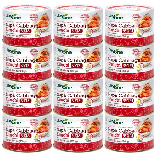 Miniatura 6 de Napa Kimchi enlatado coreano, fermentado naturalmente, estable en el estante, listo para comer, ingredientes sin OMG y sin conservantes