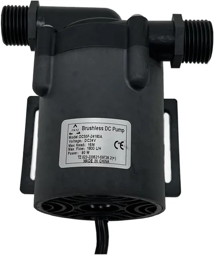 Miniatura 5 de SHYSKY DC55F-24160A 24VDC Pequeña Bomba de agua sin escobillas de eficiencia energética 80W 52.5 ft 52ft Lift 475GPH Bajo nivel de ruido