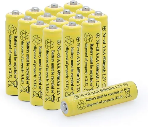 Miniatura 6 de 1.2 V AAA NiCd 600mAh Triple A batería recargable célula para luces solares lámpara de jardín (paquete de 20 AAA)
