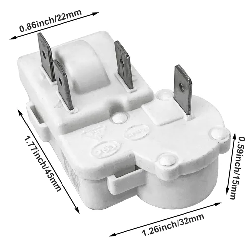 Miniatura 3 de Compresor de refrigerador 4Pin PTC Starter Relay Protector de carga para Hotpoint Congelador de pecho para Haier para refrigeradores Siemens
