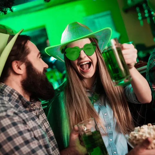 Miniatura 5 de quescu Sombrero de vaquero iluminado para mujeres, hombres, sombrero de vaquera LED, sombreros de vaquero espaciales brillantes para fiestas