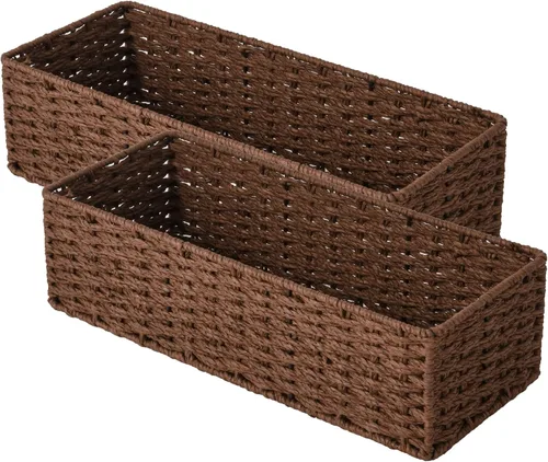 Miniatura 16 de StorageWorks - Cesta para tanque de inodoro para baño, cestas de almacenamiento de jacinto de agua para la parte superior del tanque de inodoro