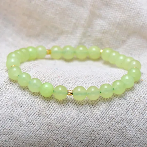 Miniatura 15 de Paialco Pulsera elástica de cuentas naturales o creadas de 0.236 in, pequeña para niñas y mujeres, 6.5 pulgadas