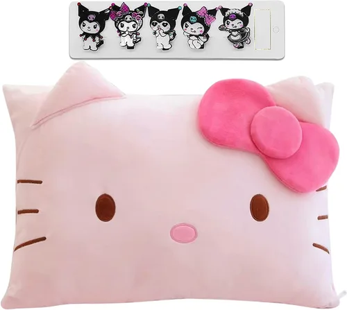 Miniatura 8 de Shuyun Bonita funda de almohada de dibujos animados de anime de doble cara para decoración de dormitorio de niña, funda de almohada de algodón