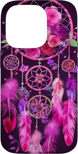 Miniatura 17 de Feather and Flower Dream Catcher Designed Case for iPhone 17