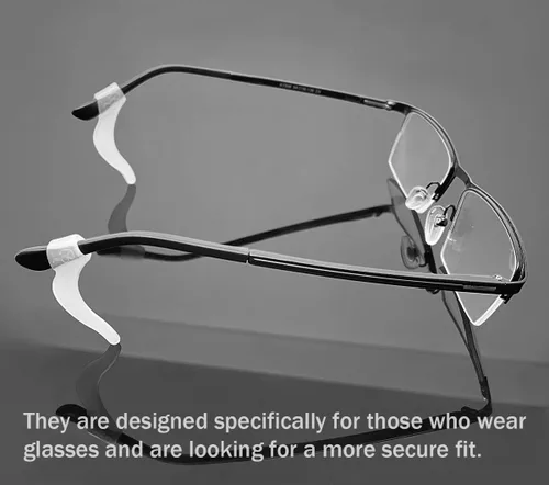 Miniatura 4 de PTSLKHN Ganchos de silicona suave para las orejas, 10 pares de lentes antideslizantes para lentes, lentes de sol, lentes de lectura