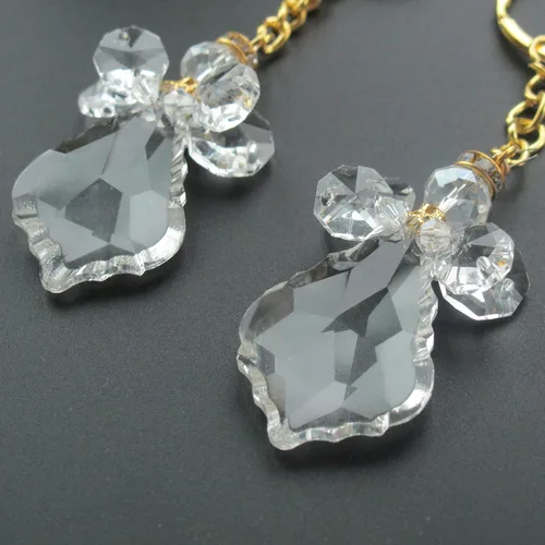 Miniatura 4 de 12 llaveros de ángel de cristal para bautismo, primera comunión, confirmación, boda, dulce 15