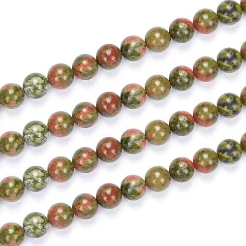 Miniatura 32 de Adabele - 35 piezas de piedras preciosas curativas de cristal de sugilita púrpura natural de 10mm (0.39 pulgadas), cuentas redondas sueltas