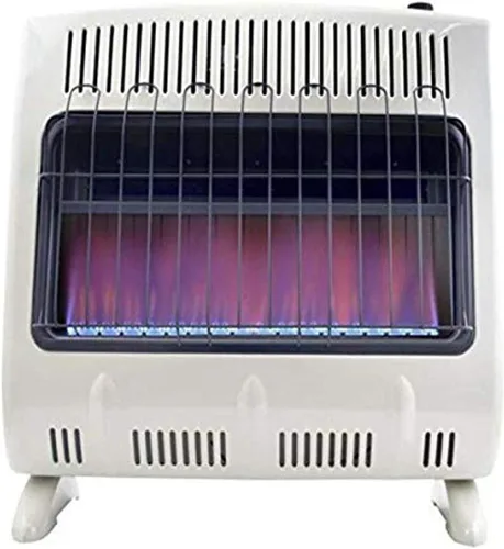 Miniatura 2 de Mr. Heater - Calentador de gas natural de llama azul de 30,000 BTU con kit de accesorios para soplador