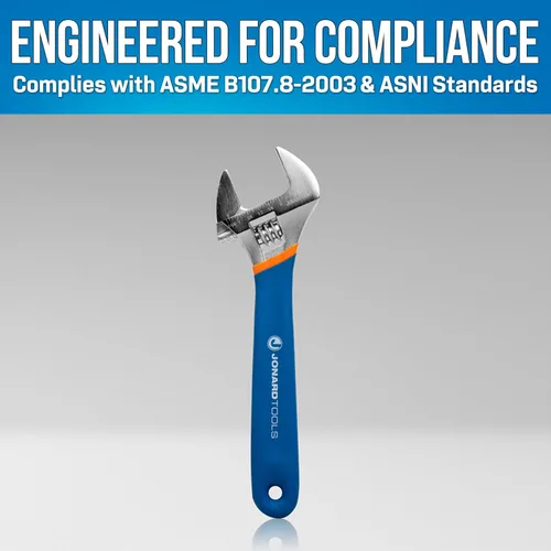 Miniatura 6 de Jonard Tools Llave ajustable AW-8 mordaza extra ancha, 8 pulgadas (el color puede variar)