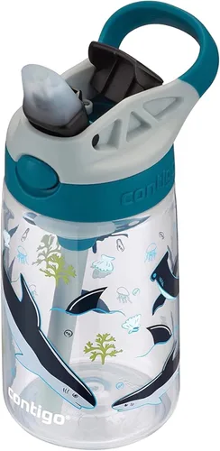Miniatura 13 de Contigo Botella de agua con pajita para niños con tapa AUTOSPOUT de 20 onzas, arándano Azul (Arándano)