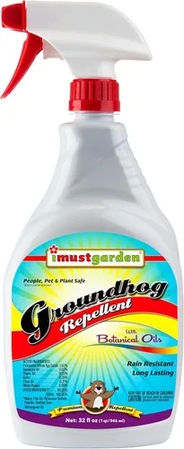 Miniatura 4 de I Must Garden Groundhog/Woodchuck Repelente Recambio de 1 galón listo para usar: Spray totalmente natural para jardines, plantas y céspedes, aroma