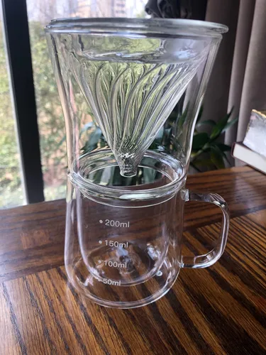 Miniatura 3 de FISHNU TaiLake - Taza de café autofabricante, perfecta para café de una sola porción, experimenta el arte de verter una taza de café