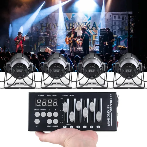 Miniatura 2 de Controlador DMX 54 Canales Mini DMX 512 para DJ, Escenario y Luces LED