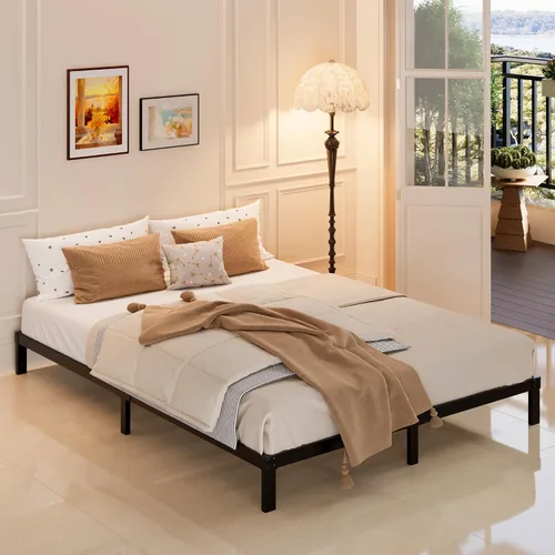 Miniatura 6 de Maenizi Marco de Cama Tamaño King Sin Necesidad de Somier, Marco de Cama Plataforma King de Servicio Pesado de 8 Pulgadas Soporta Hasta 3000 Libras