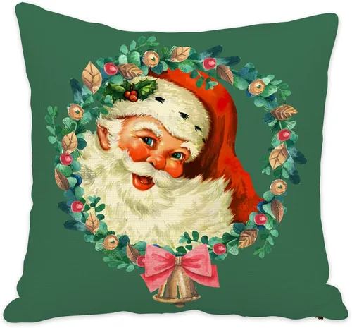Miniatura 8 de SPXUBZ - Funda de almohadón navideño con gato de vacaciones de invierno con gorro rojo de Santa, funda cuadrada para sofá, cama, silla o sofá cama