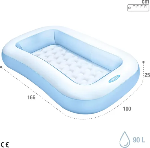 Miniatura 4 de Piscina rectangular para bebés con piso inflable suave