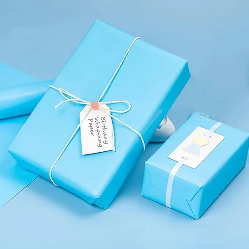 Miniatura 50 de Vanhench Papel de regalo negro de 36" x 1500" (125 pies), rollo de papel kraft de color sólido para tablón de anuncios, construcción de pósteres