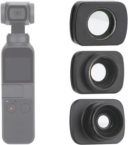 Miniatura 6 de Juego de 3 filtros para Osmo, micro gran angular/10X macro/ojo de pez Kit de filtro de lente para cámara OSMO