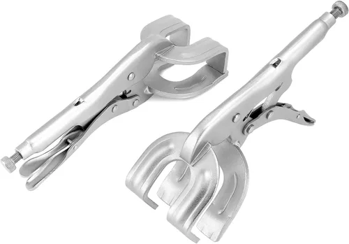 Miniatura 7 de QWORK Alicates de bloqueo de 9 pulgadas, paquete de 2 abrazaderas de soldadura de metal, liberación rápida para una fácil extracción