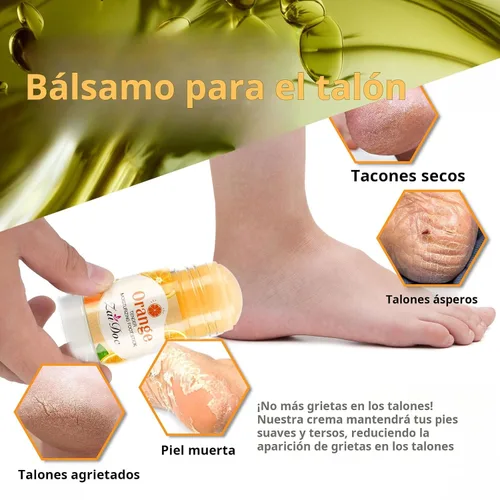 Miniatura 4 de Tender Crema hidratante para pies, parafina líquida y aceite de oliva para talones secos y agrietados, 1.41 onzas (naranja)