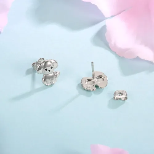 Miniatura 6 de Sterling Silver Dogs Stud Earrings Beagle Corgi Chihuahua Dachshund French Bulldog German Shepherd Poodle Mom Breed Puppy Jewelry for Daughter